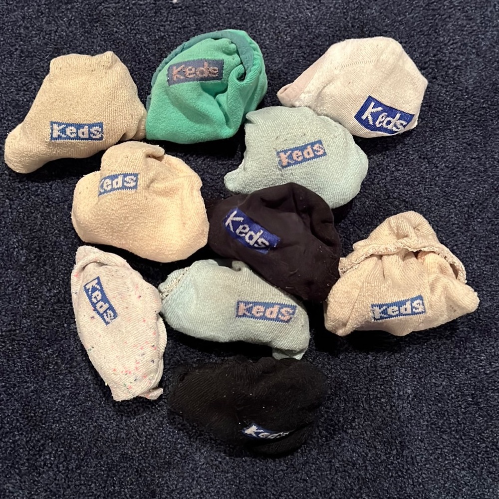 10 pairs of Keds socks
